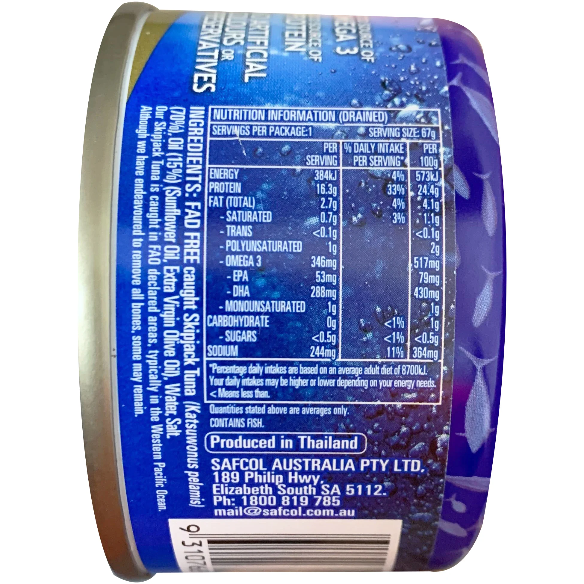 Safcol Tuna In Oil Italian Style 95g - Image 3