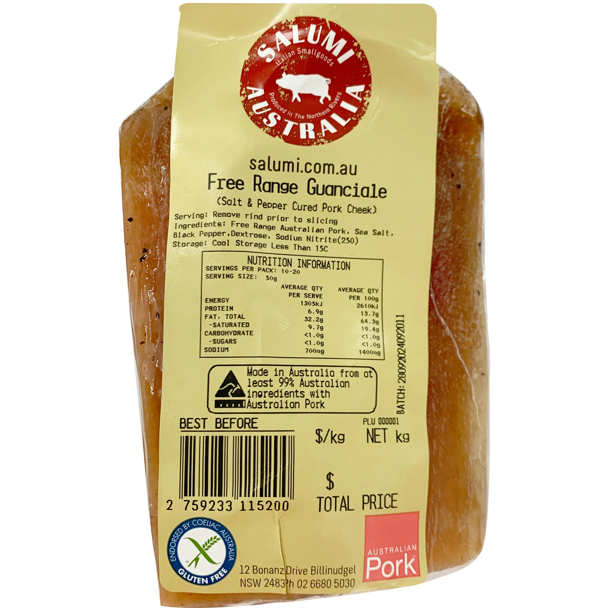 Salumi Free Range Guanciale 250-350g - Image 2