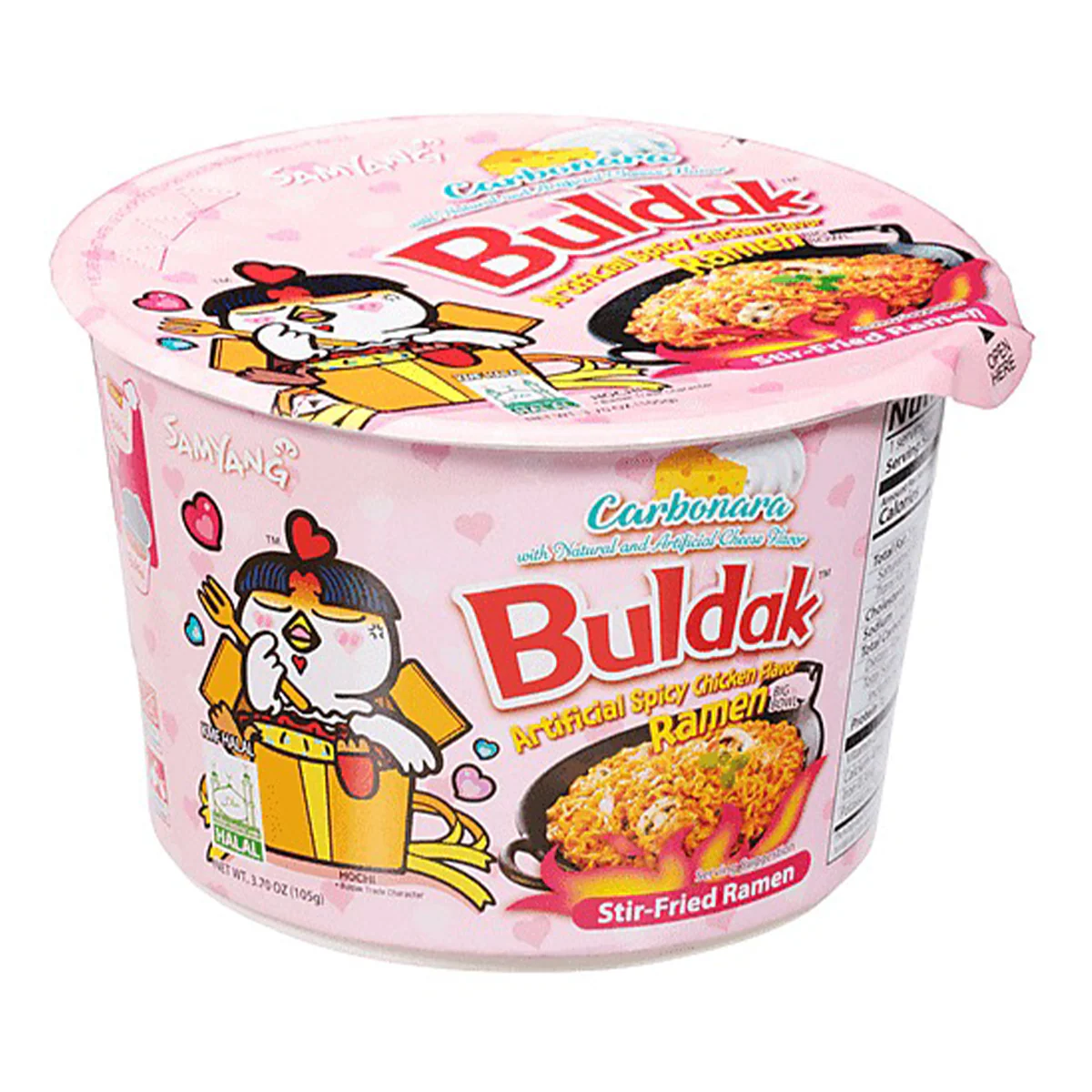 Samyang Buldack Instant Noodles Hot Chicken Carbonara Bowl 105g