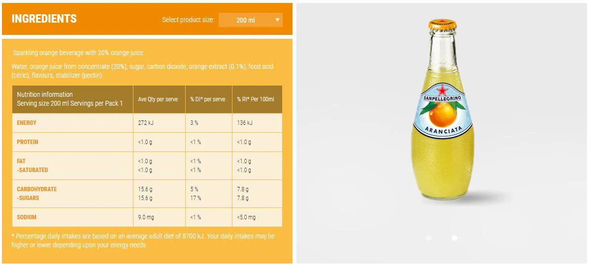 San Pellegrino Aranciata 4 x 200ml - Image 4