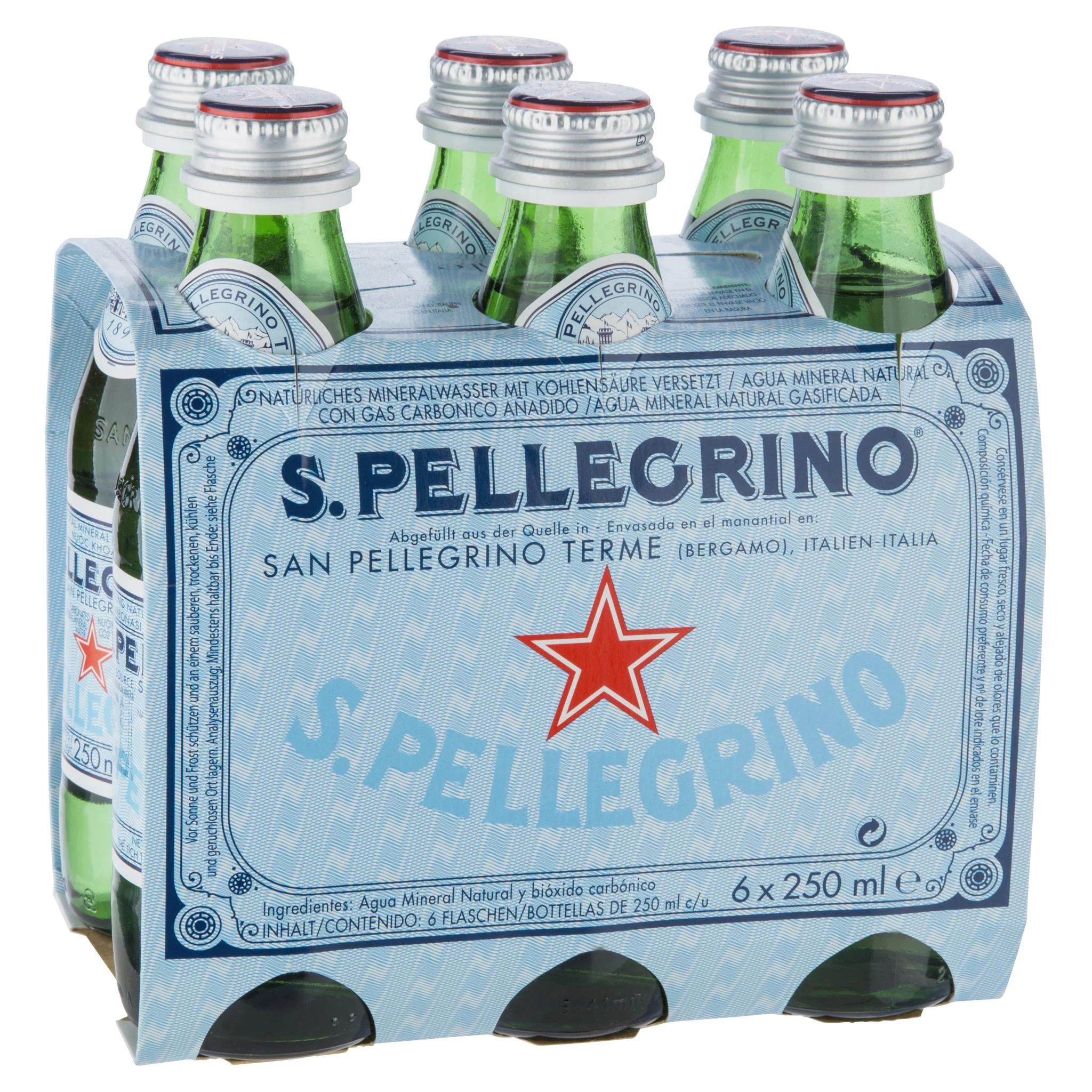San Pellegrino Sparkling 6 X 250ml