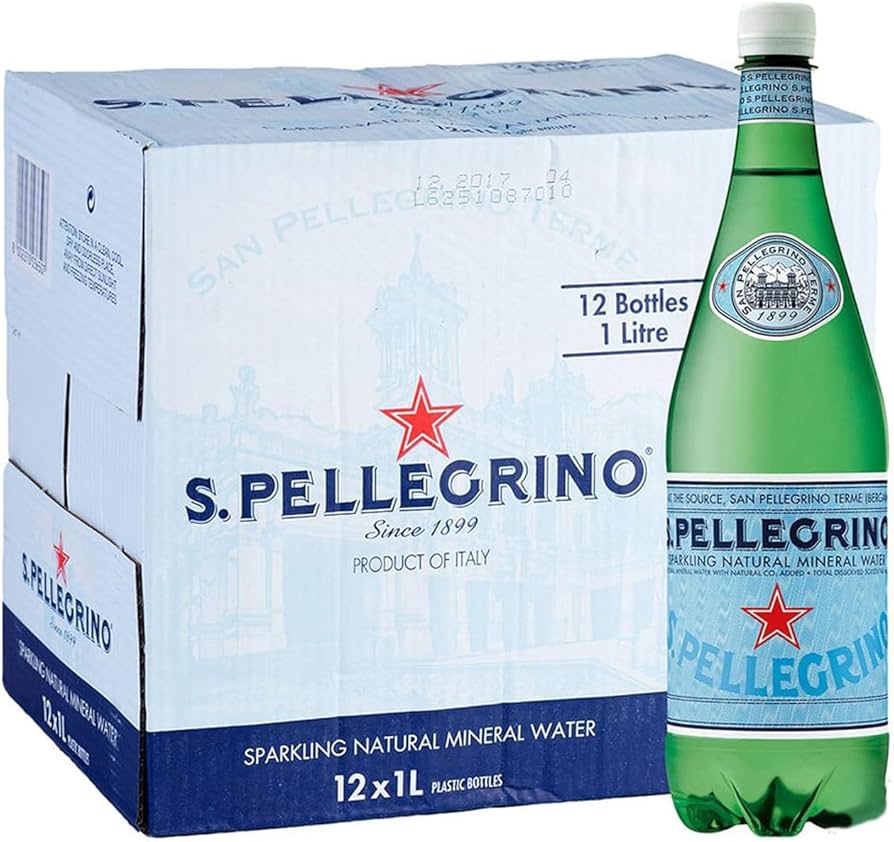 San Pellegrino Sparkling Natural Mineral Water Case 12 x 1L - Image 2