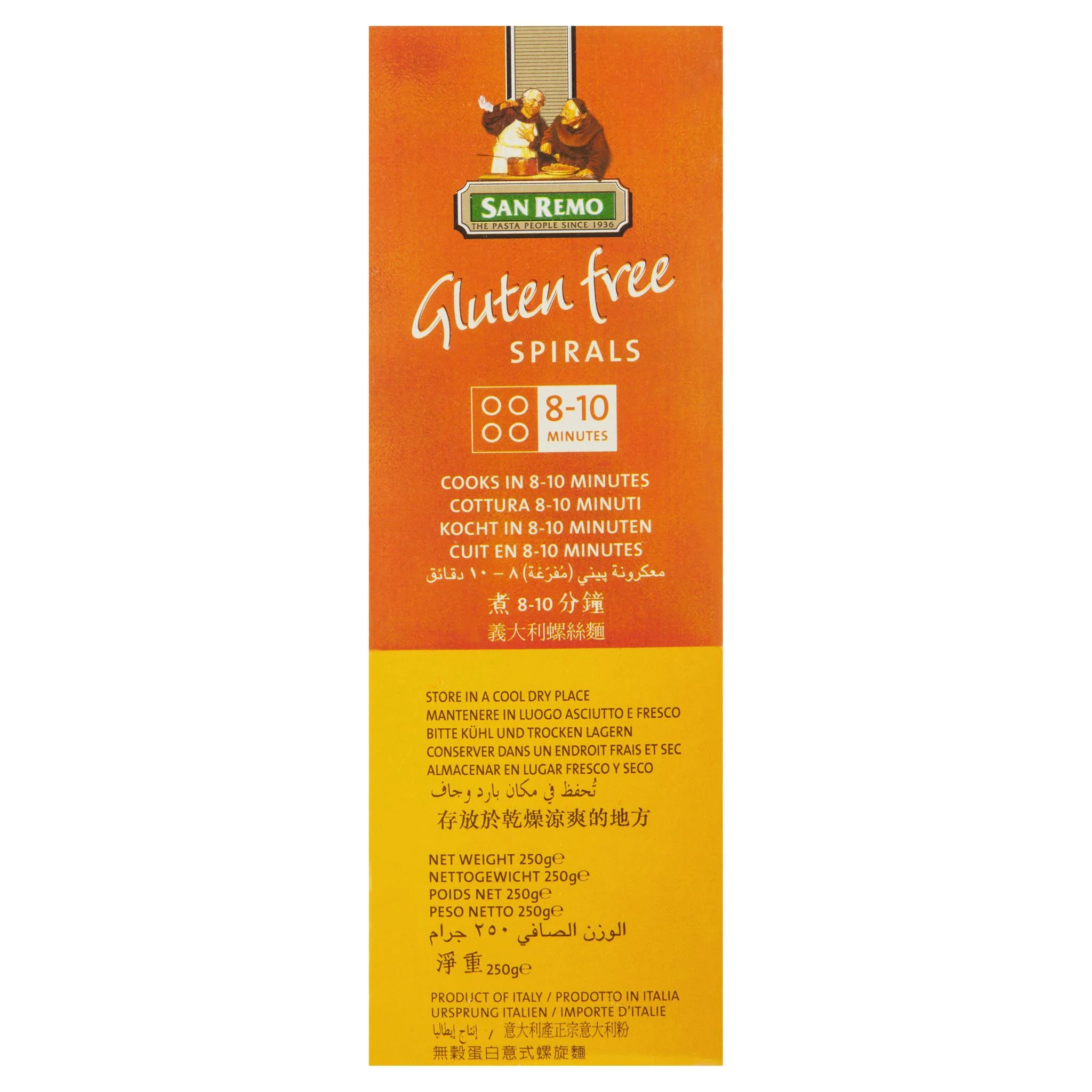 San Remo Gluten Free Pasta Spirals 350g - Image 3
