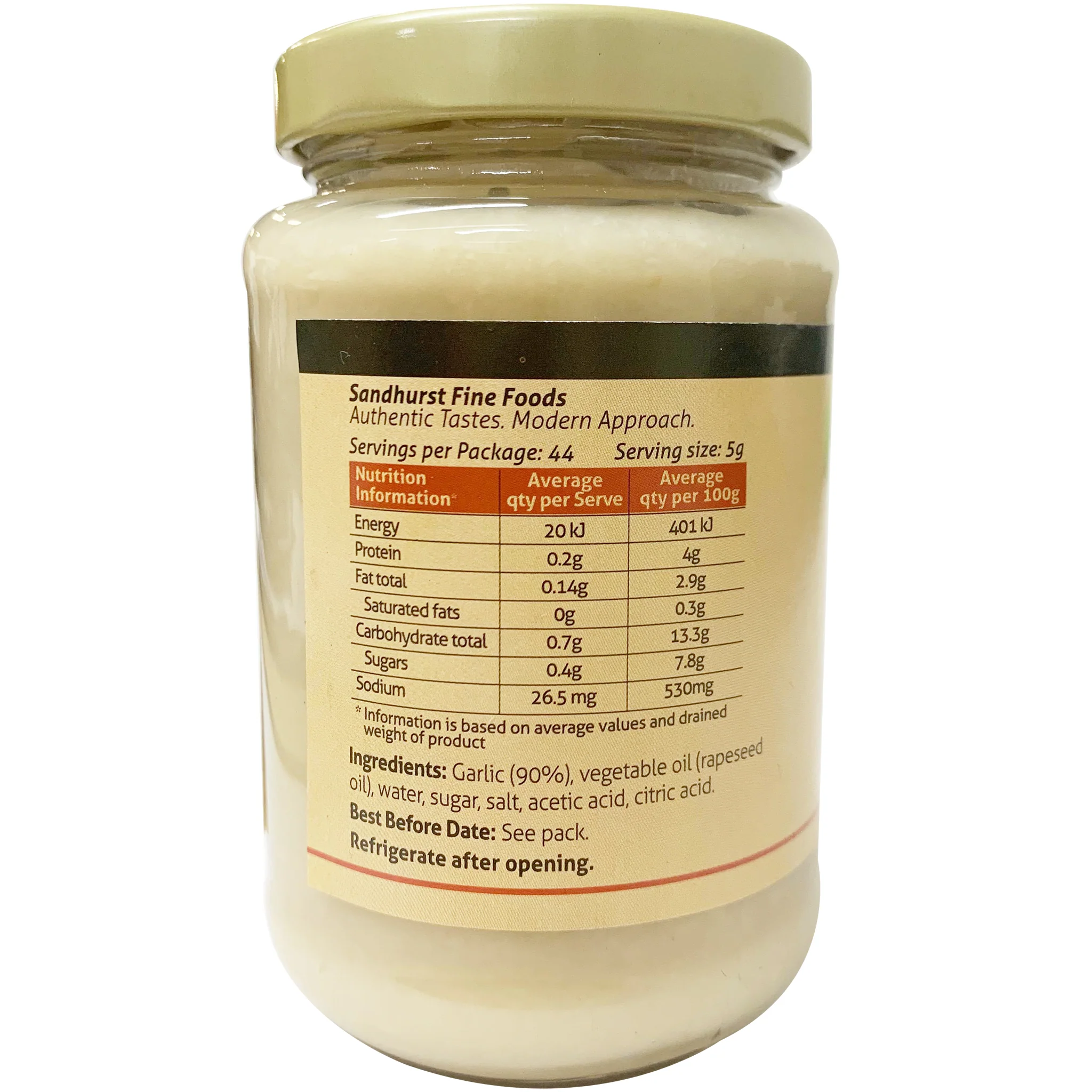 Sandhurst Crushed Garlic 220g - Image 2