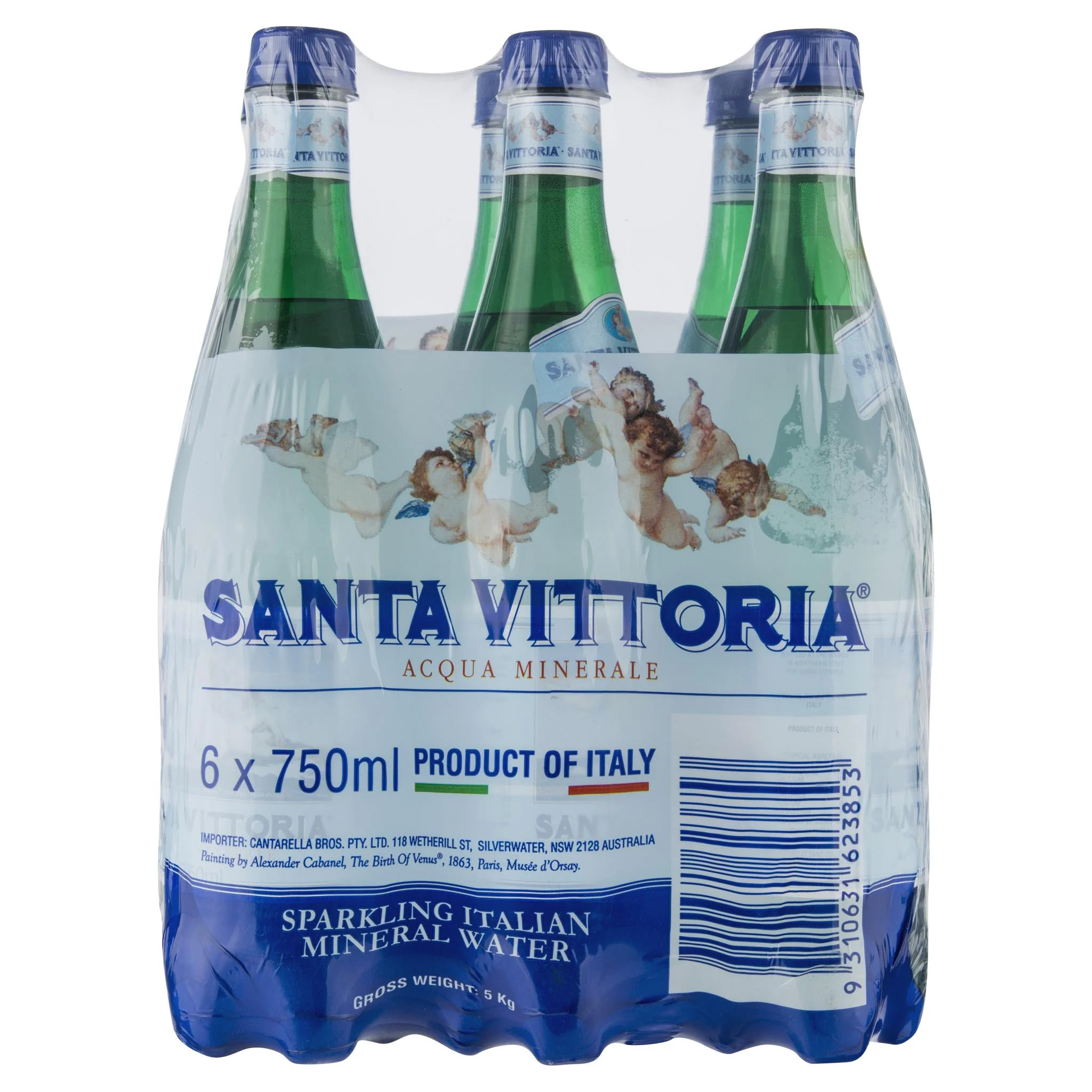 Santa Vittoria Sparkling Italian Mineral Water 6x750ml - Image 2