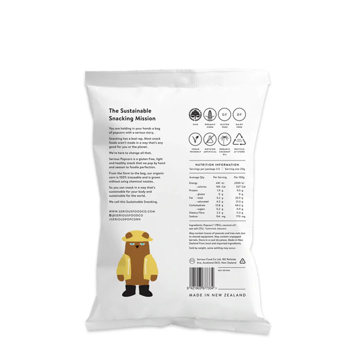 Serious Popcorn Sea Salt 70g - Image 2