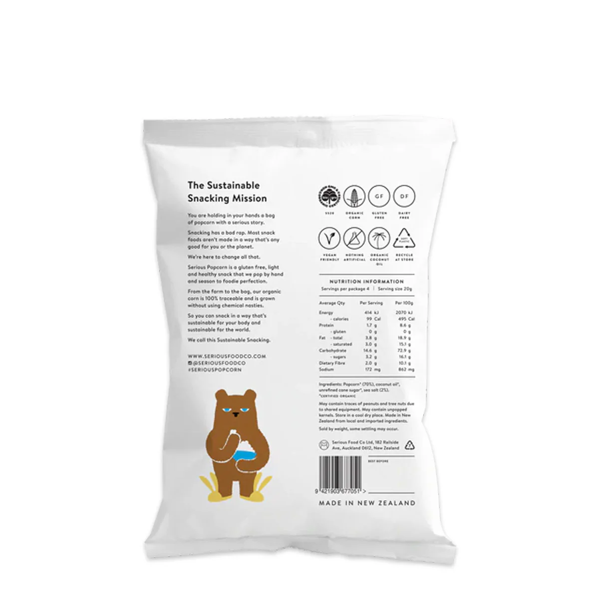 Serious Popcorn Sweet and Salty 80g - Image 2
