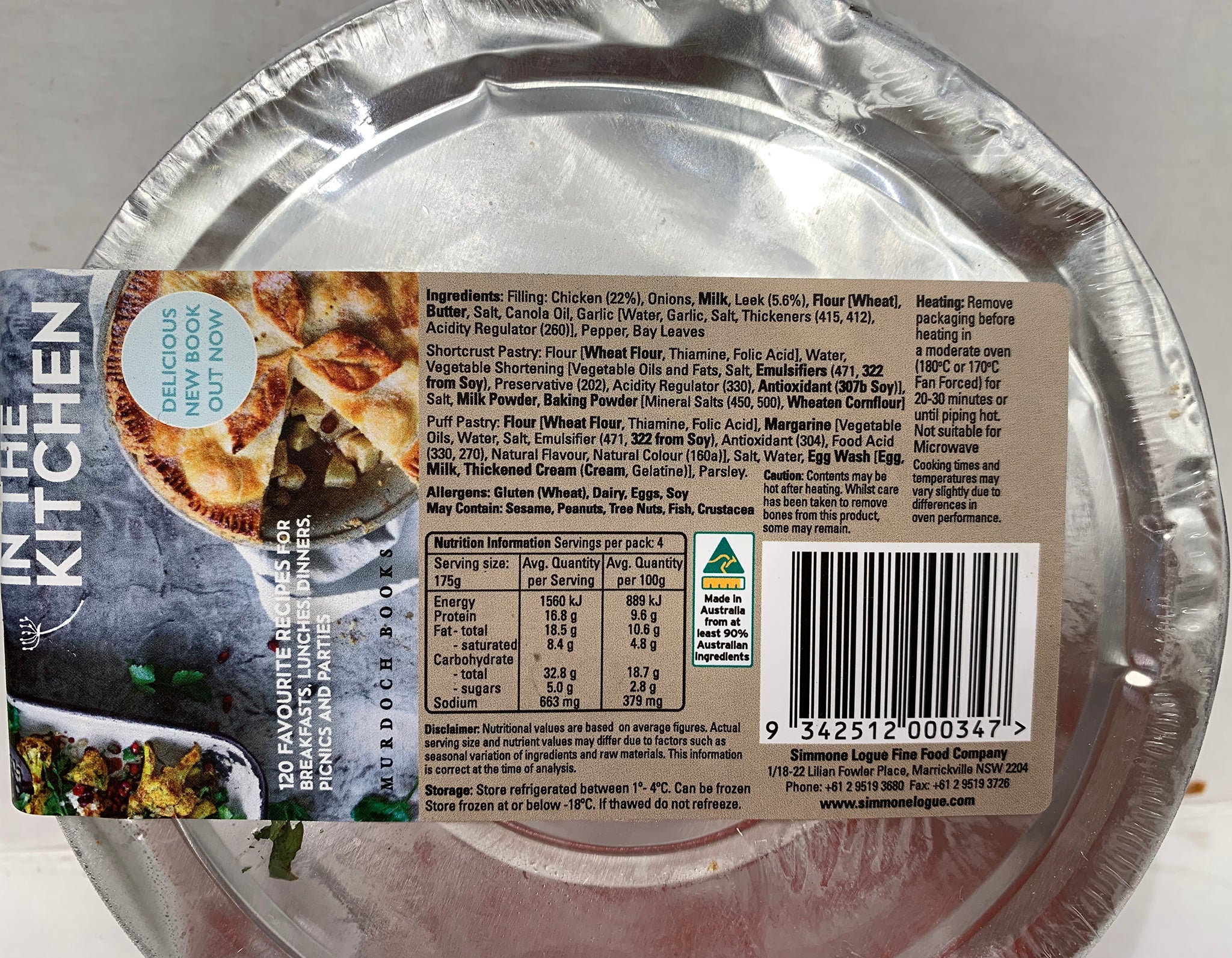 Simmone Logue Chicken And Leek Pie 700g - Image 2