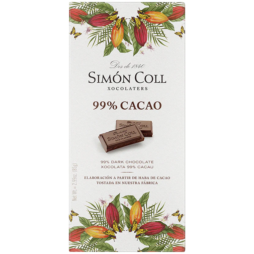 Simon Coll 99% Dark Chocolate 85g