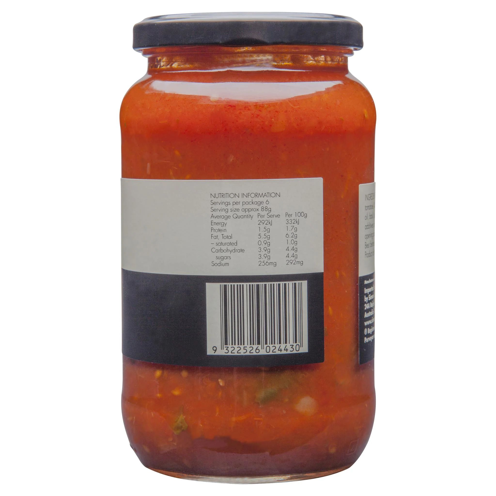 Simon Johnson Pasta Sauce Cherry Tomato 530g - Image 2