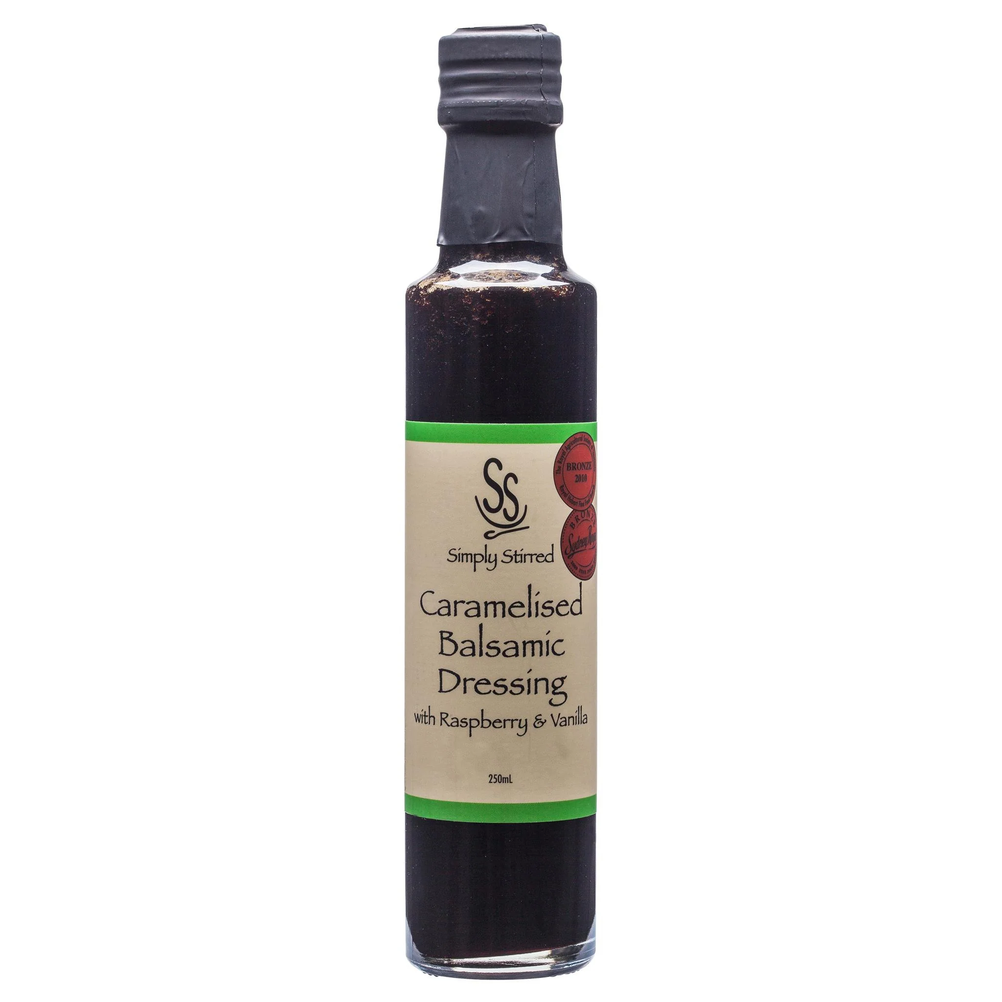 Simply Stirred Caramelised Balsamic Dressing with Raspberry and Vanilla 250ml