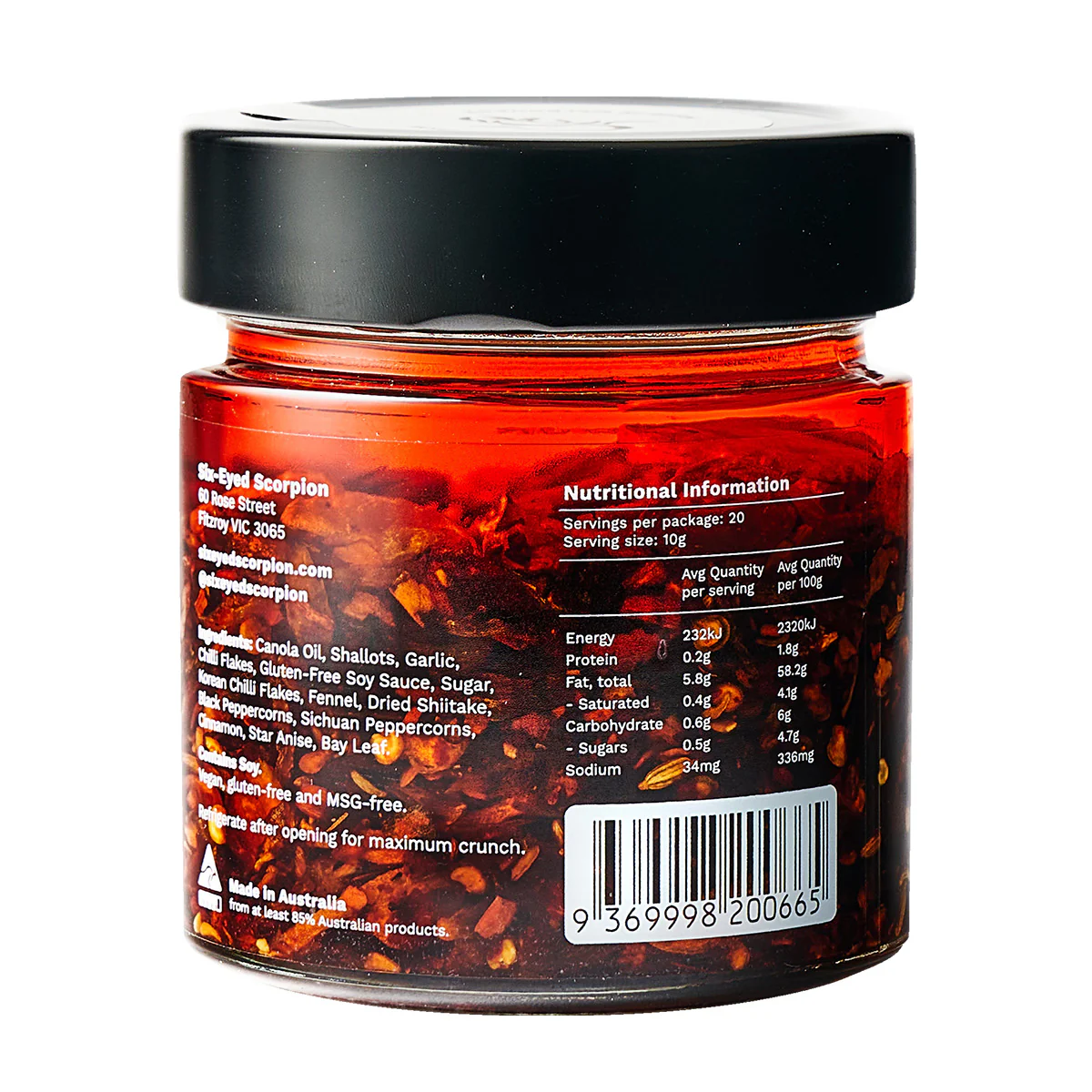 Six-Eyed Scorpion Original Chilli Oil 212ml - Image 2
