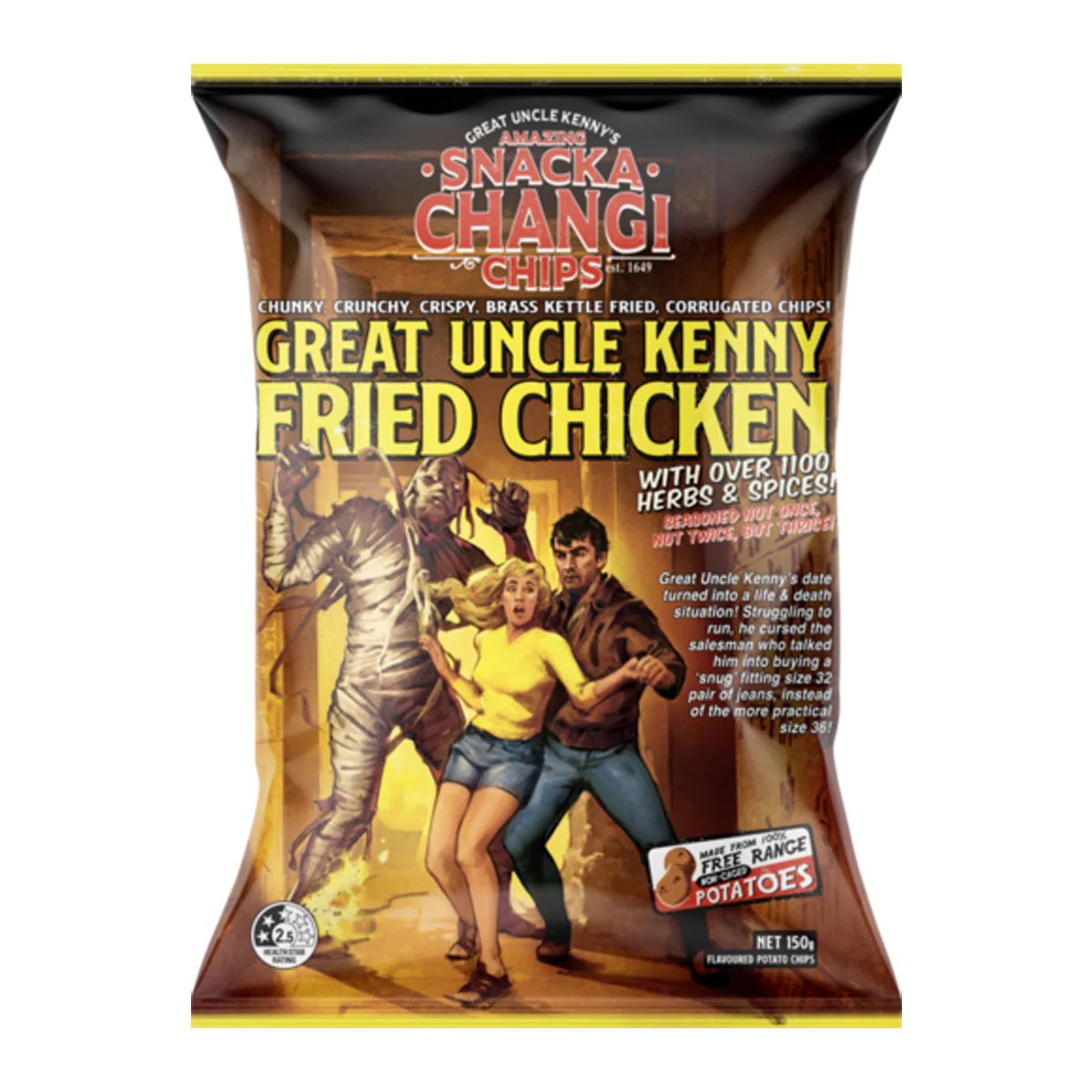 Snacka Changi Chips Fried Chicken 150g