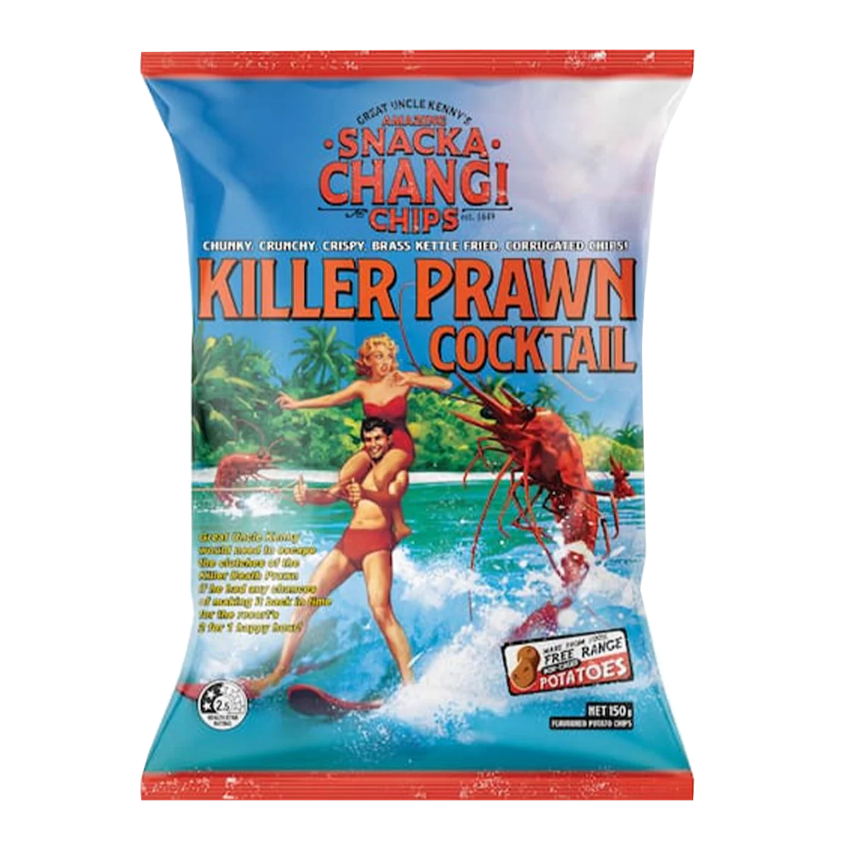Snackachangi Chips Killer Prawn Cocktail 150g