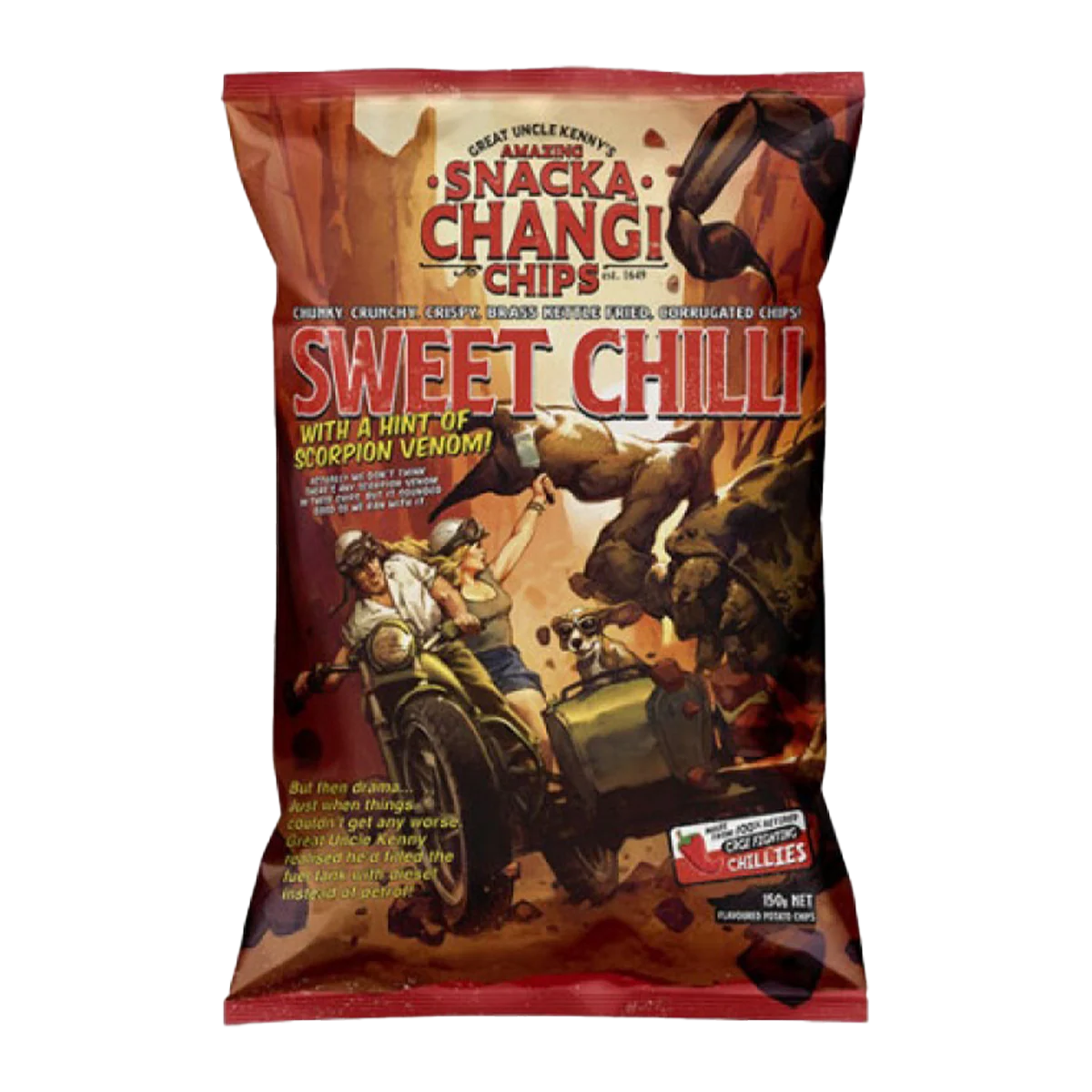 Snackachangi Sweet Chilli Chips 150g