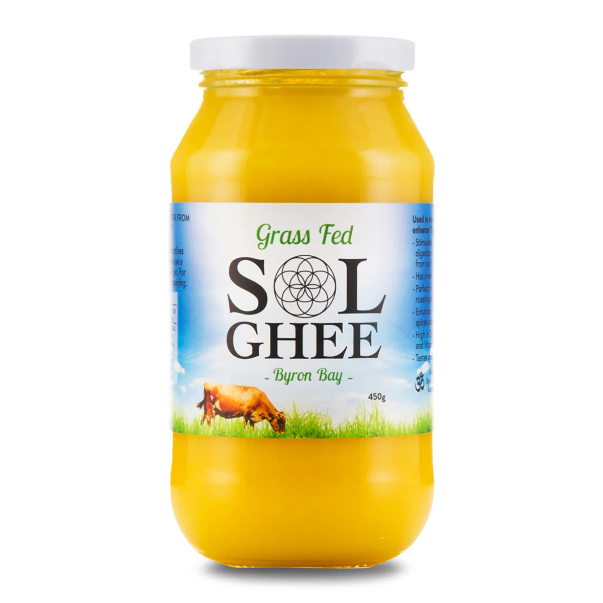 Sol Ghee Grass Fed Ghee 450g