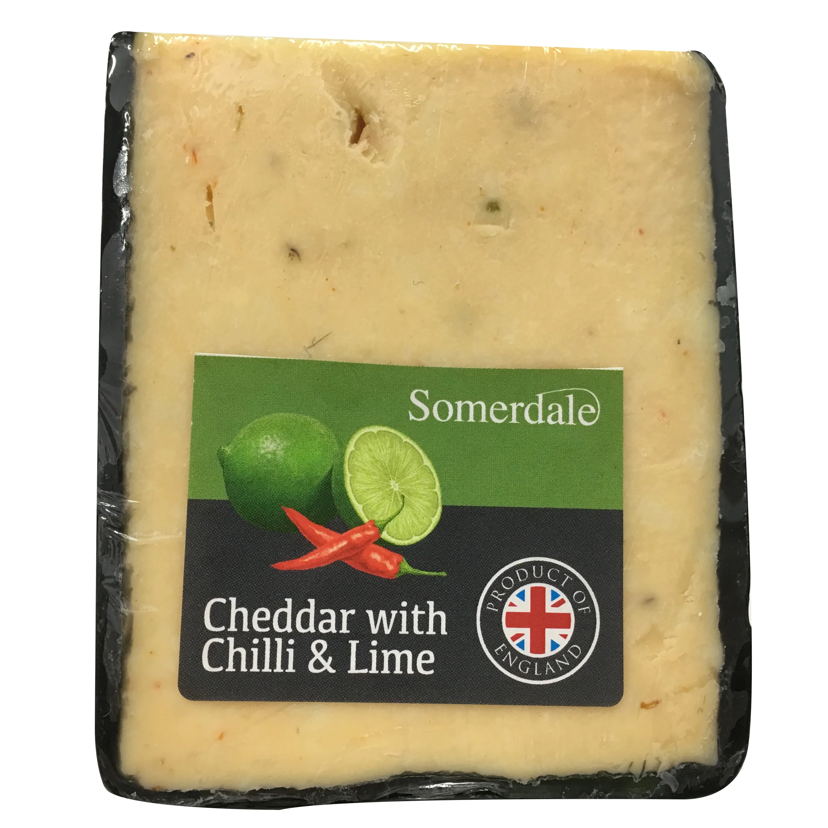 Somerdale Chilli and Lime Cheddar Cheese 190-230g - Image 2