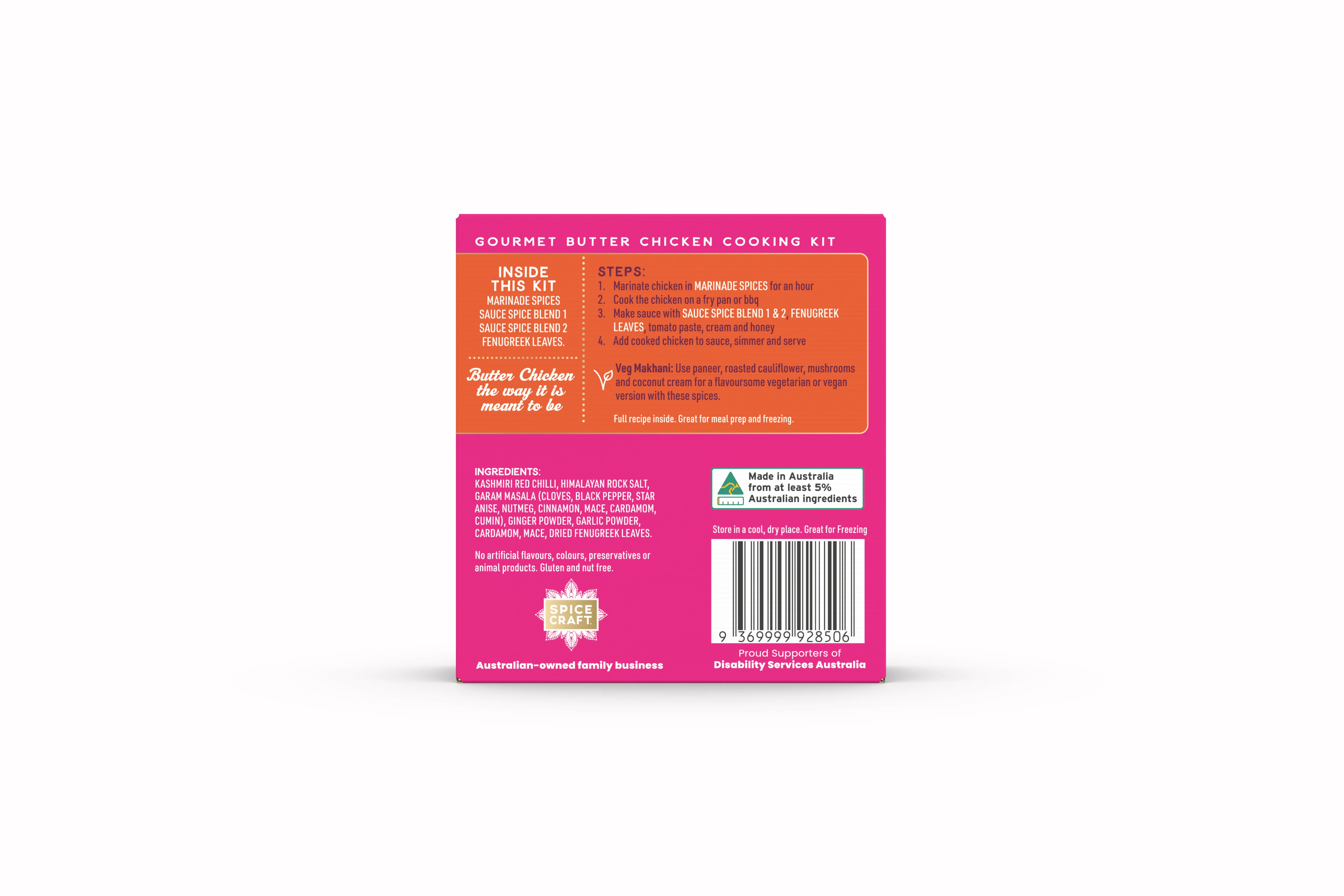 Spicecraft Gourmet Butter Chicken Spice Kit 24g - Image 2