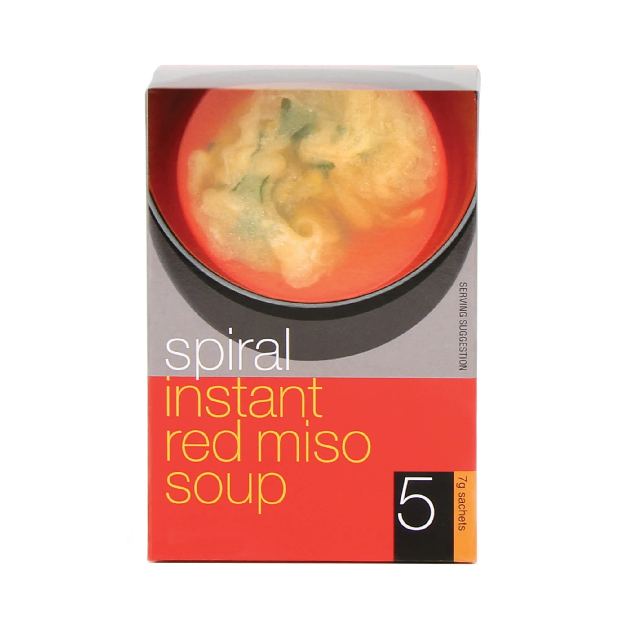Spiral Foods Red Instant Miso Soup 5x7g