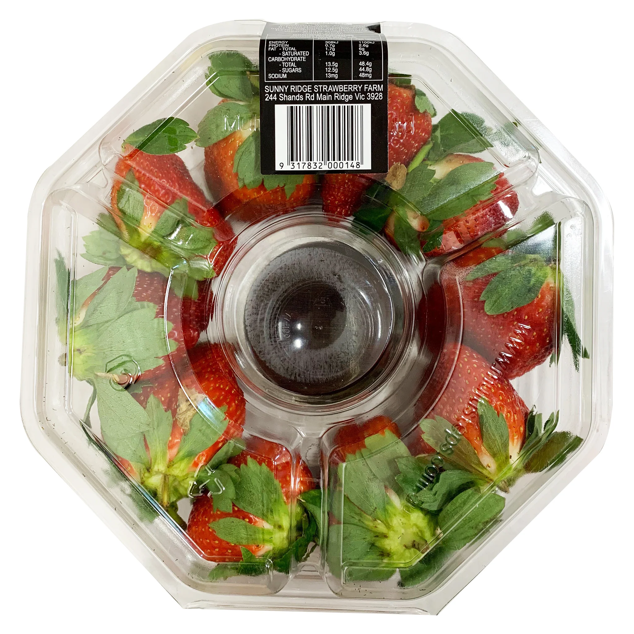 Strawberries Platter with Chocolate Dipping Sauce 450g - Image 3