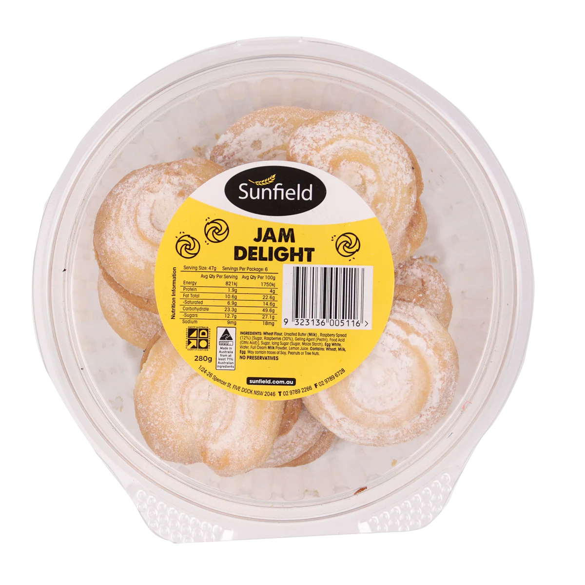 Sunfield Jam Delight 280g