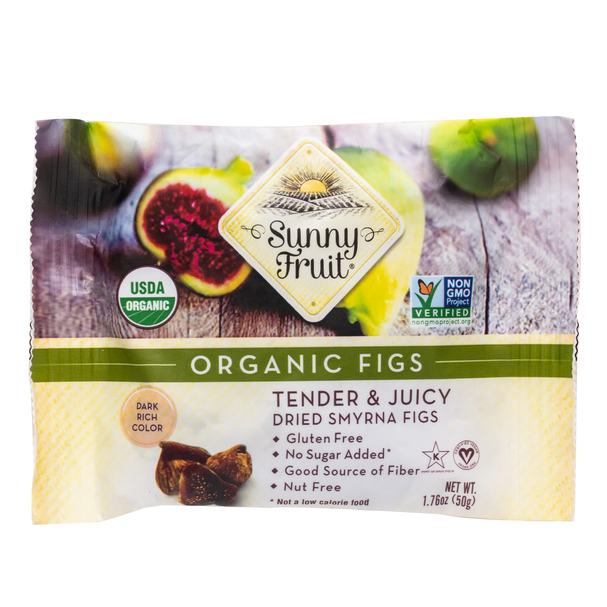 Sunny Fruit Organic Dried Figs 50g