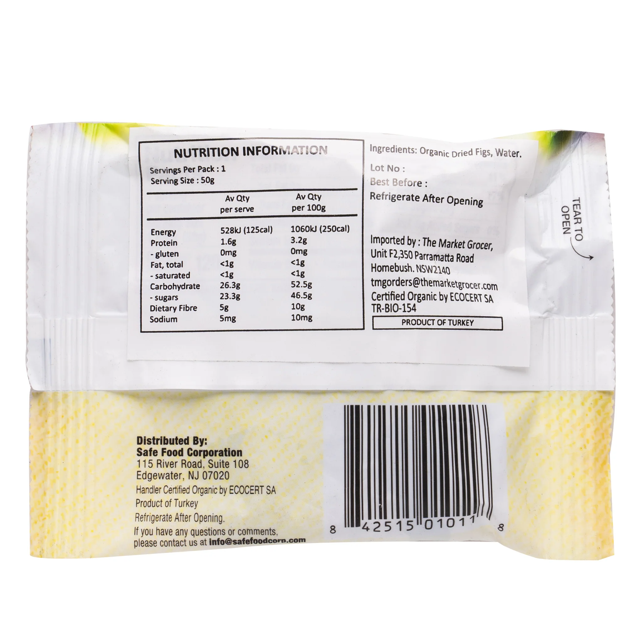 Sunny Fruit Organic Dried Figs 50g - Image 2