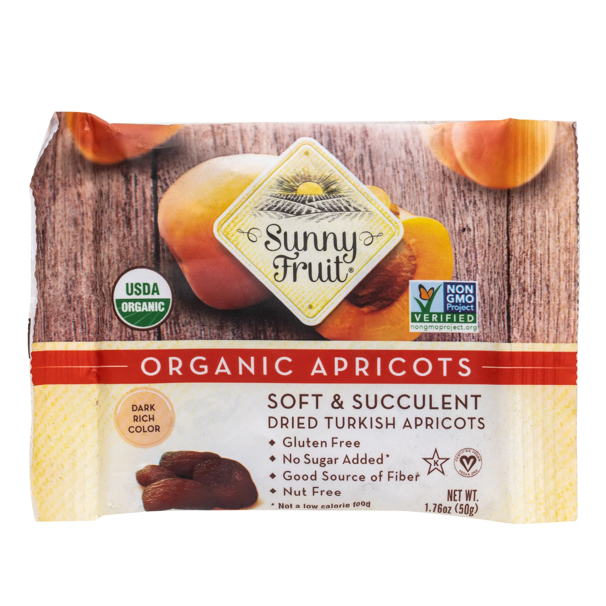 Sunny Fruit Organic Dried Turkish Apricots 50g