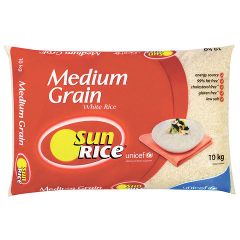 Sunrice Medium Grain Rice 10kg