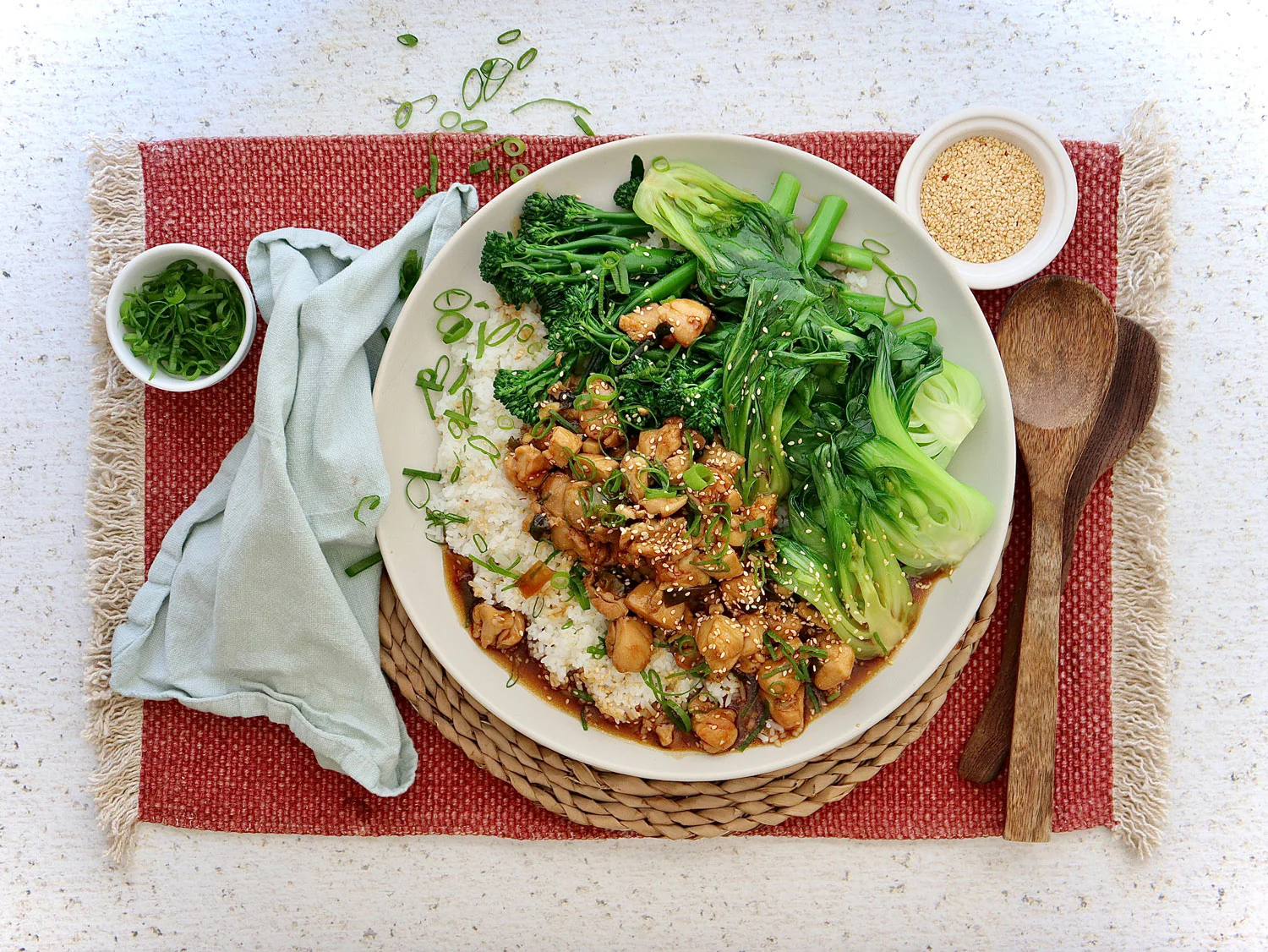 Teriyaki Chicken - with Rice and Greens - Image 2