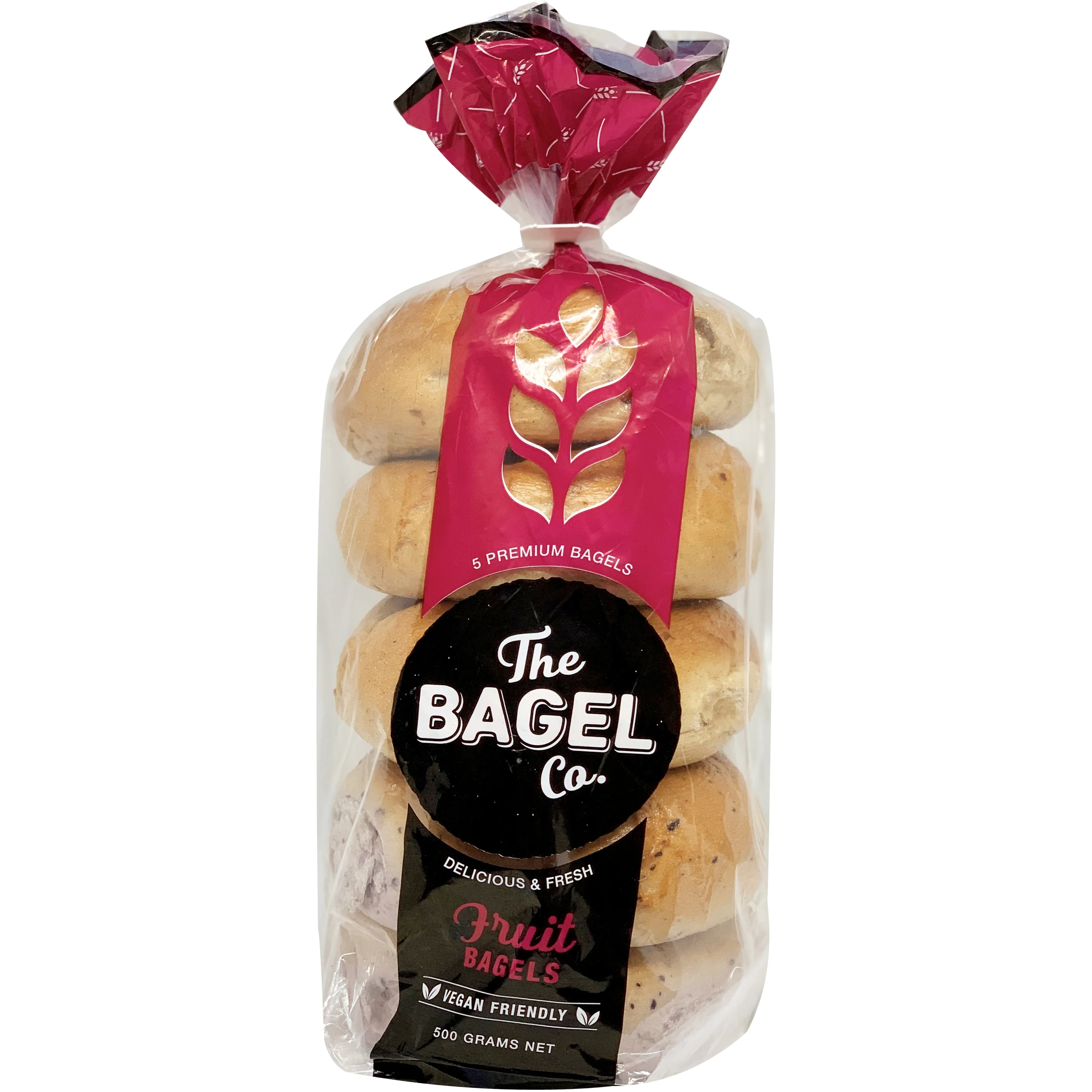 The Bagel Co Fruit Bagels x5 500g