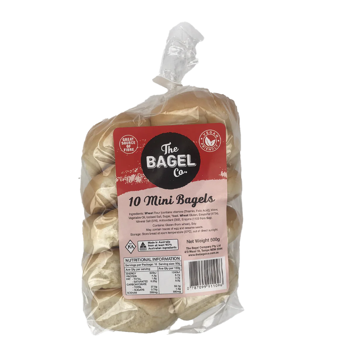 The Bagel Co Mini Bagels x10 500g