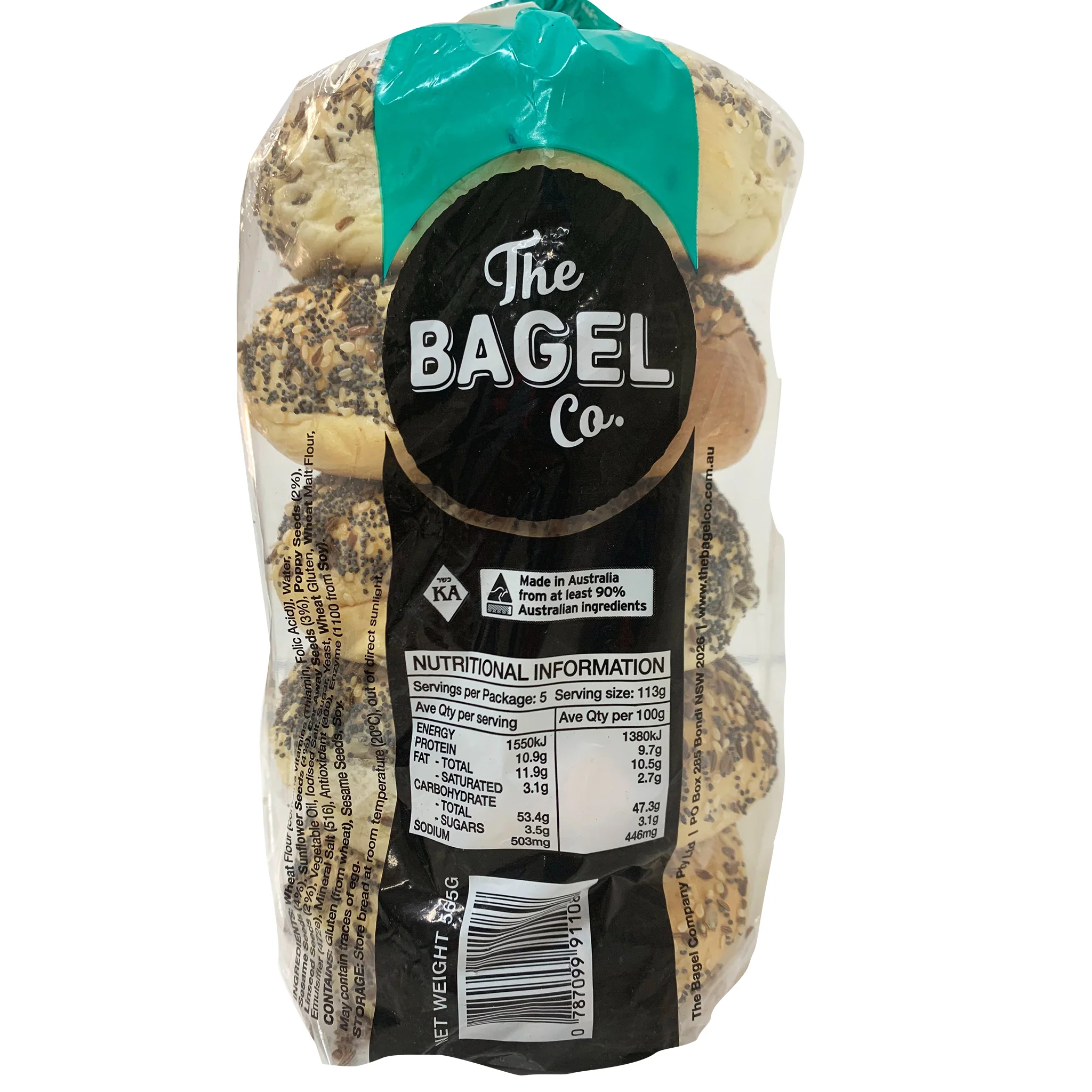 The Bagel Co Multi Seed Bagels x5 565g - Image 2