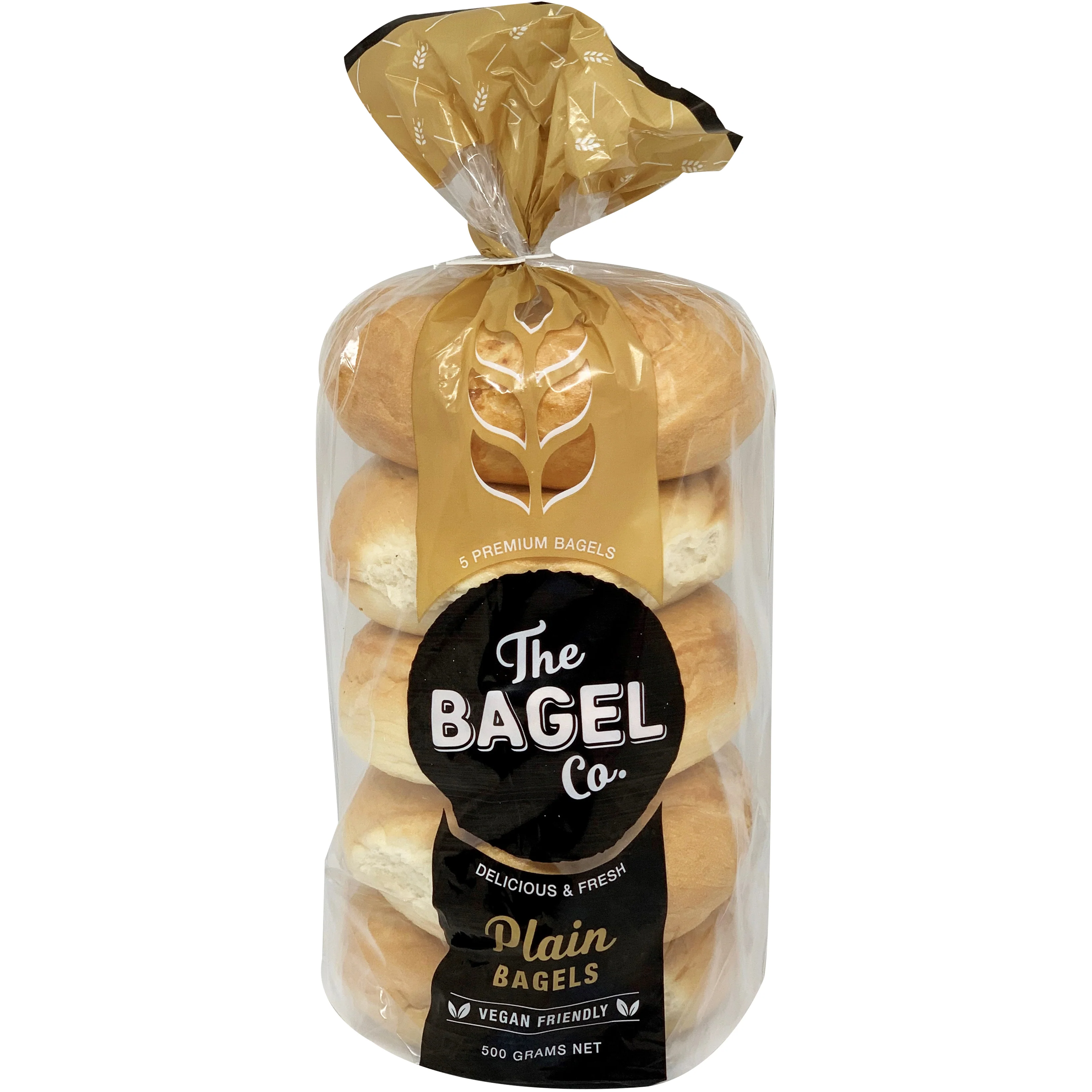 The Bagel Co Plain Bagels x5 500g