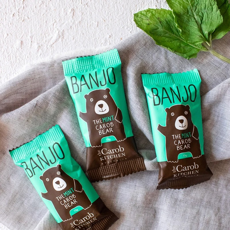 The Carob Kitchen Banjo Carob Bear Mint x8 120g - Image 2