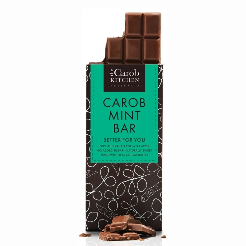 The Carob Kitchen Milk Chocolate Mint 80g