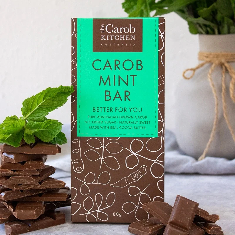 The Carob Kitchen Milk Chocolate Mint 80g - Image 2