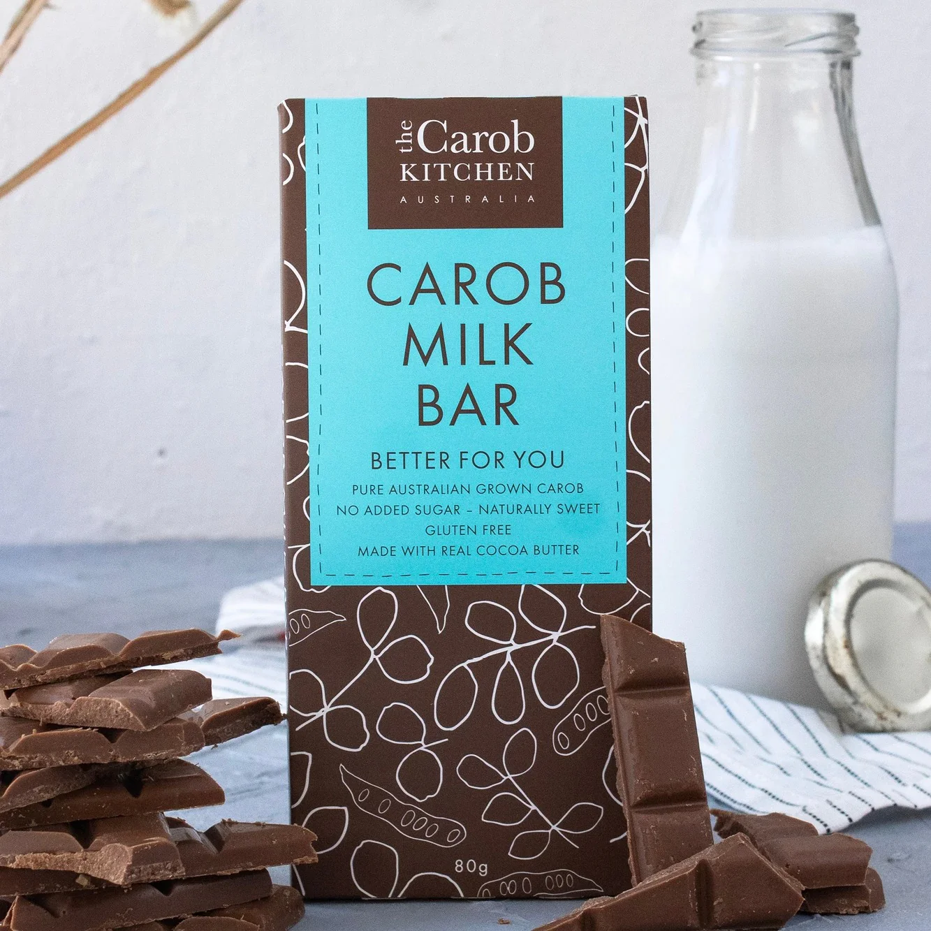 The Carob Kitchen Milk Chocolate 80g - Image 2