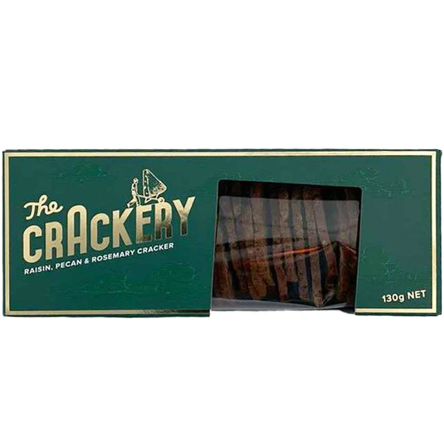Harris Farm The Crackery Raisin, Pecan and Rosemary Cracker 130g