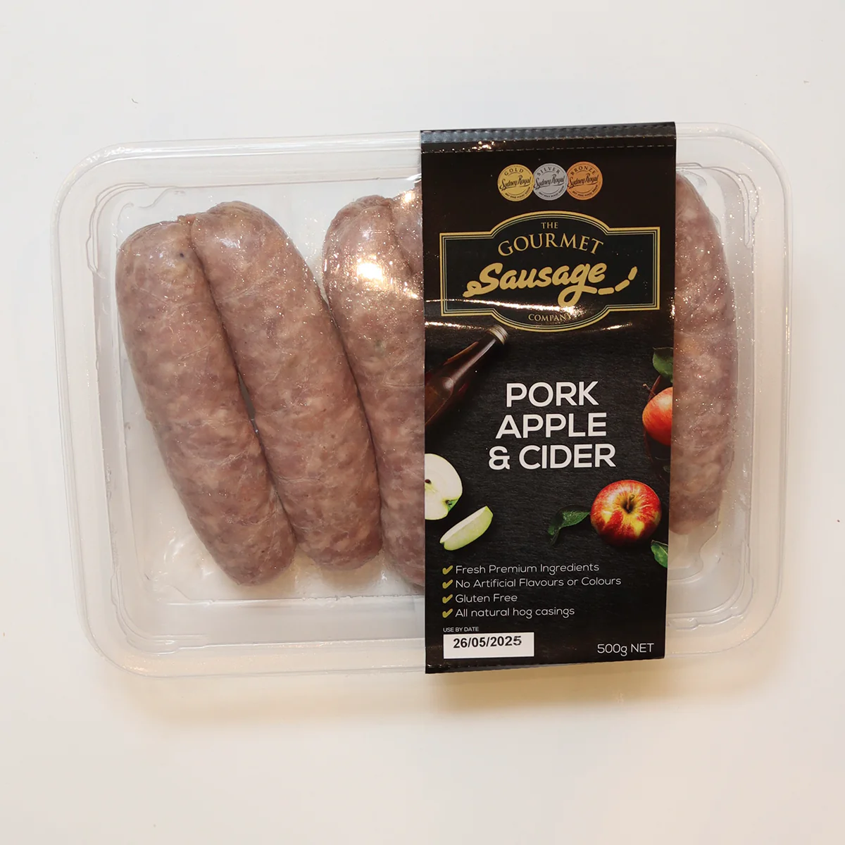 The Gourmet Sausage Pork Apple & Cider 500g