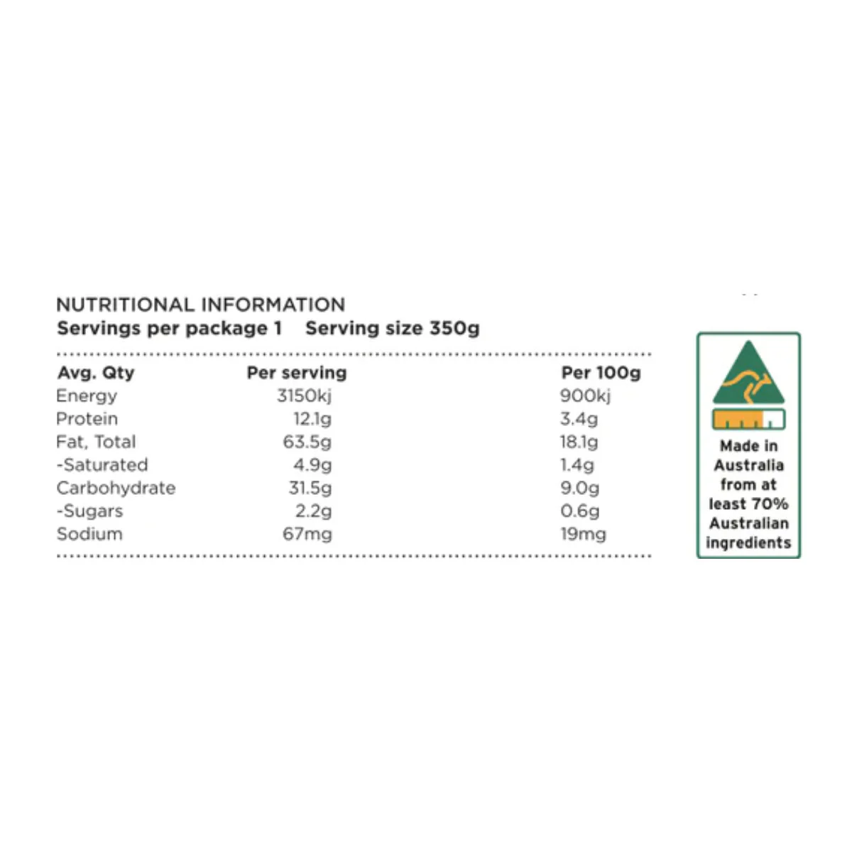 The Green Lion Vegan Traditional Lasagna 350g - Image 2