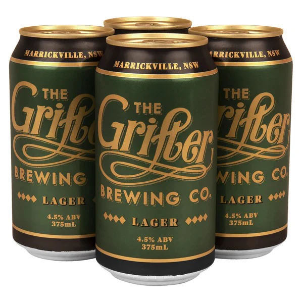 The Grifter Brewing Co Lager 4 x 375ml