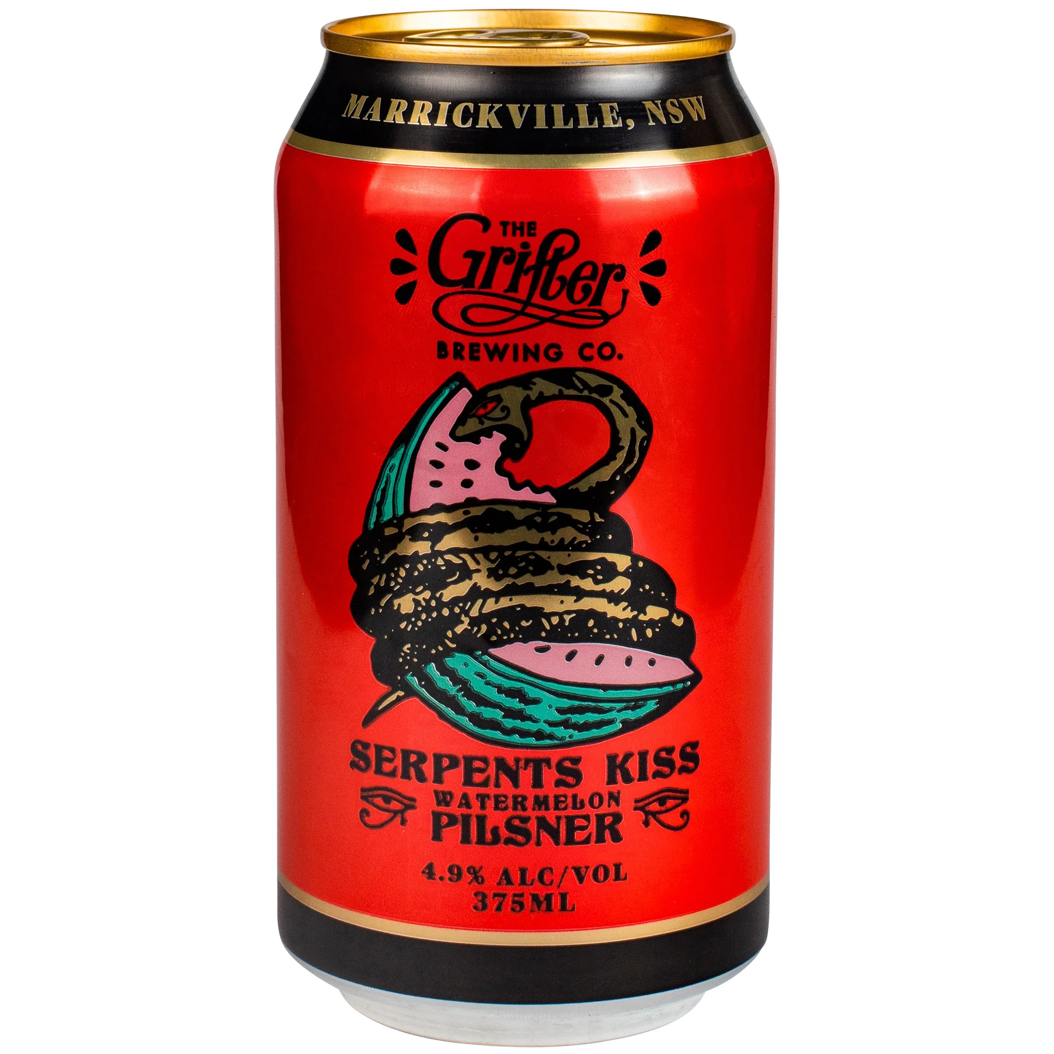 The Grifter Brewing Co Serpents Kiss Watermelon Pilsner Case 24 x 375ml - Image 2