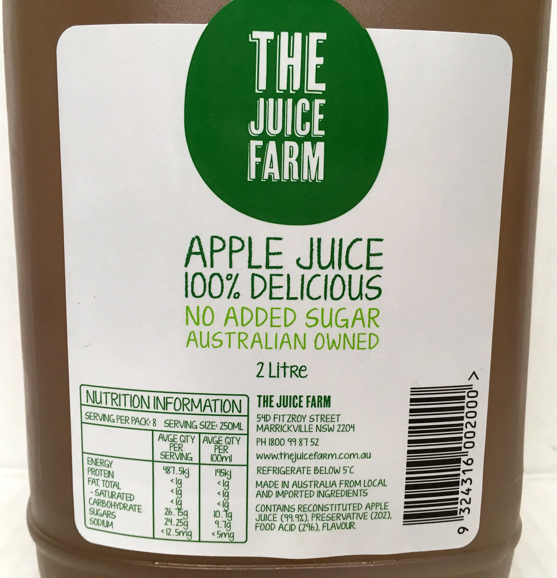 The Juice Farm Apple Juice 2L - Image 2