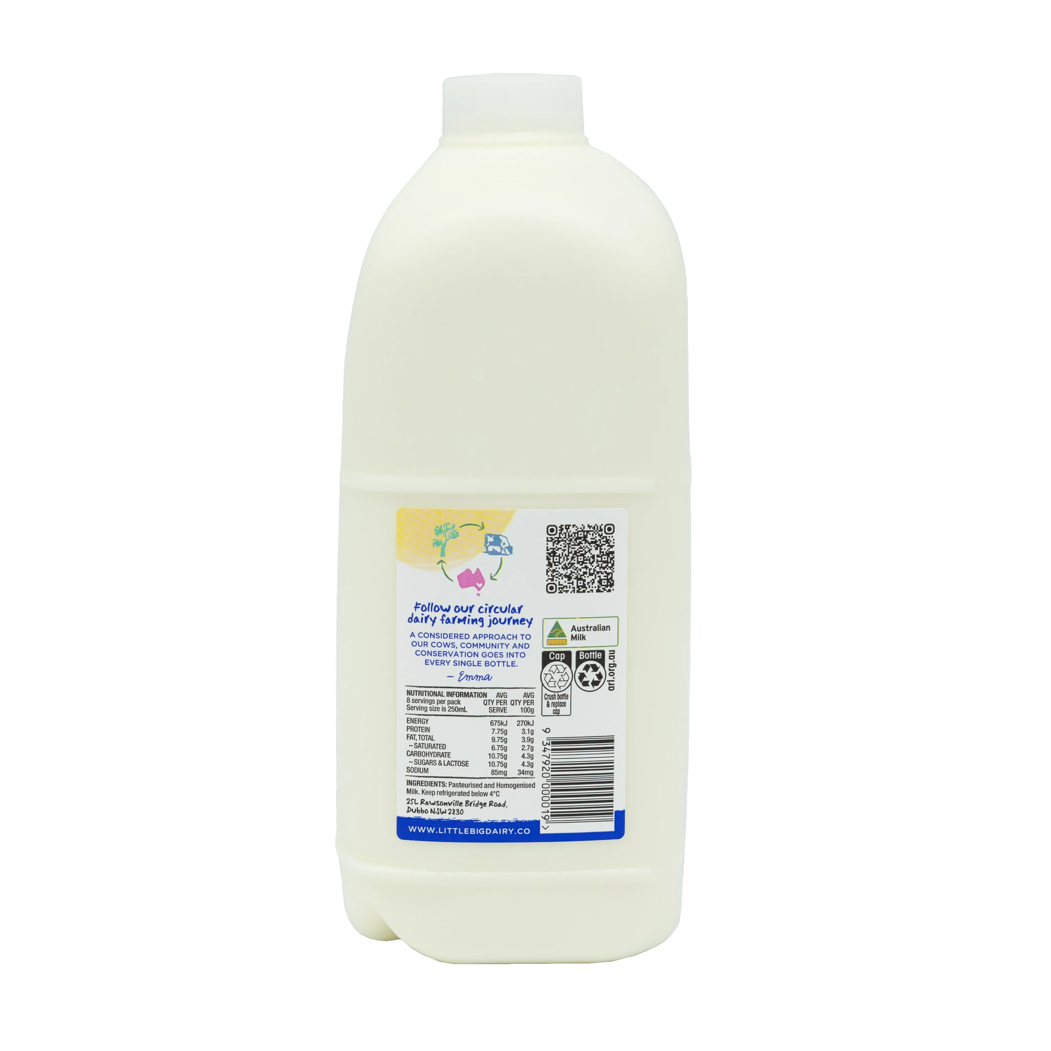 The Little Big Dairy Full Cream Milk 2L - Image 3