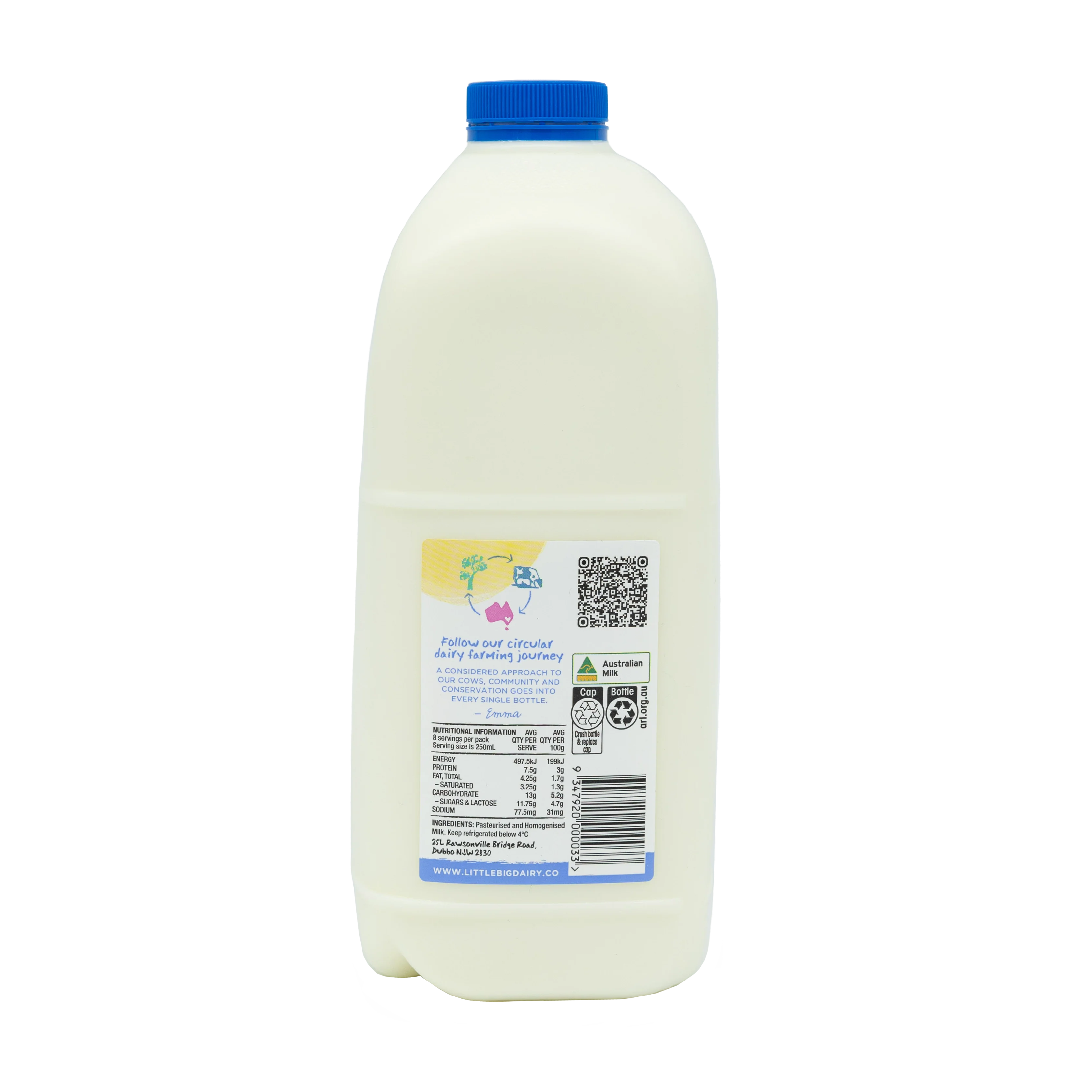 The Little Big Dairy Less Cream Milk 2L - Image 3