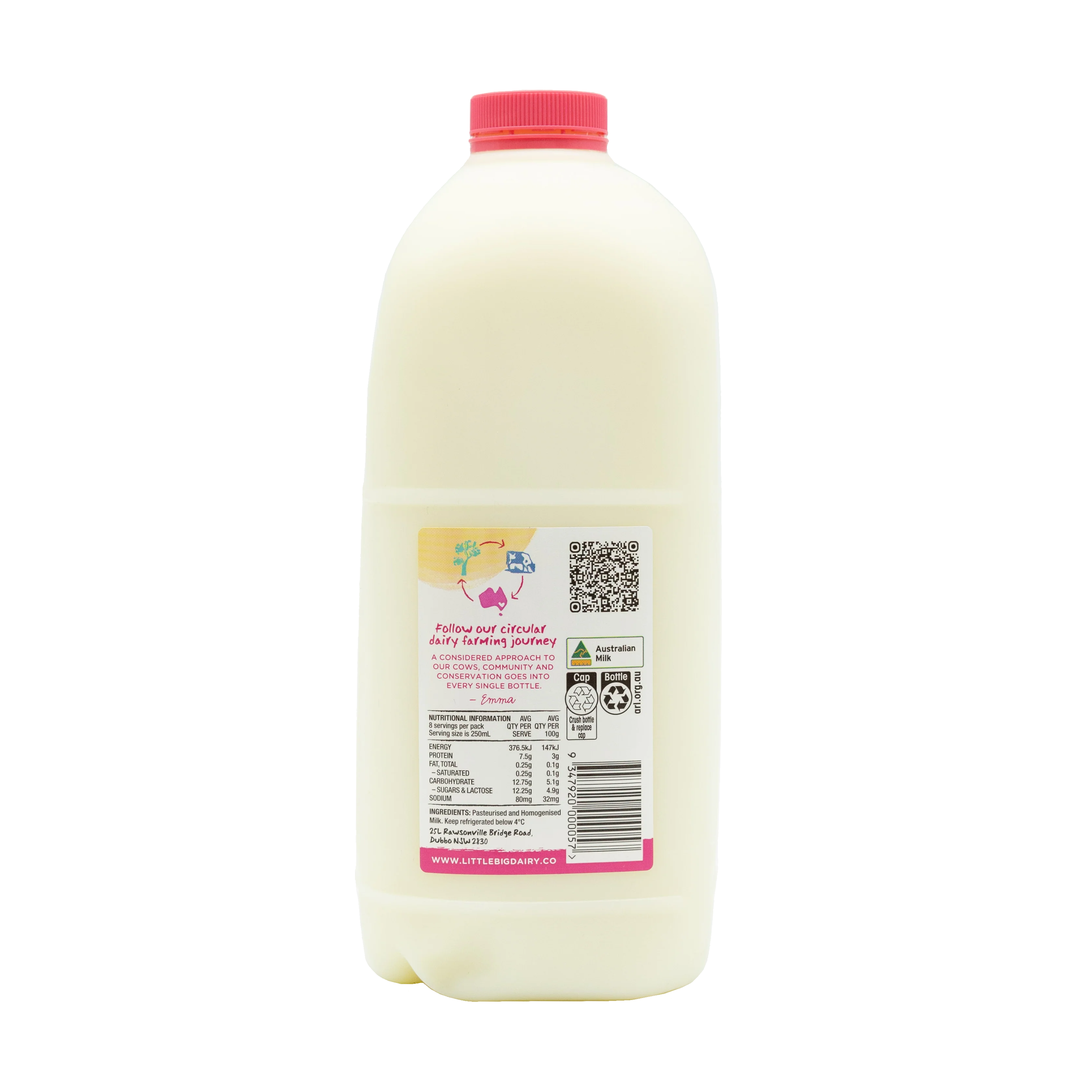 The Little Big Dairy No Cream Milk 2L - Image 3