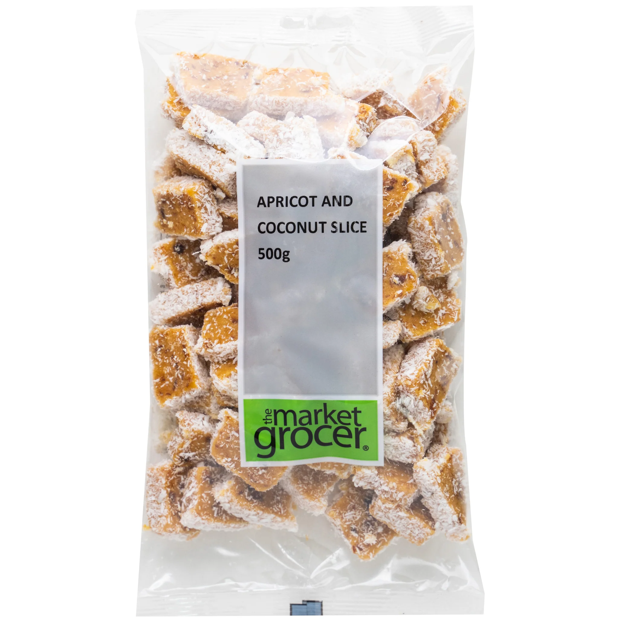 The Market Grocer Apricot and Coconut Slice 500g