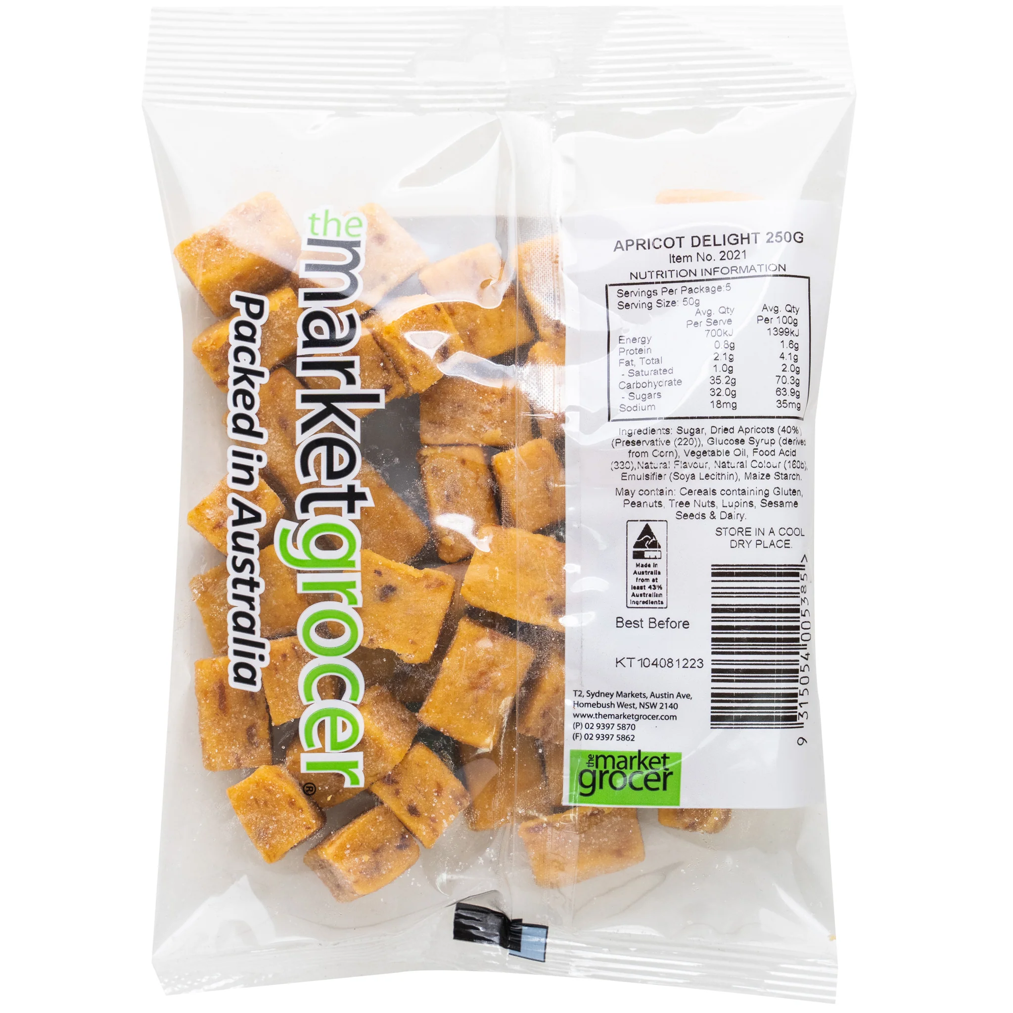 The Market Grocer Apricot Delight Bag 250g - Image 2