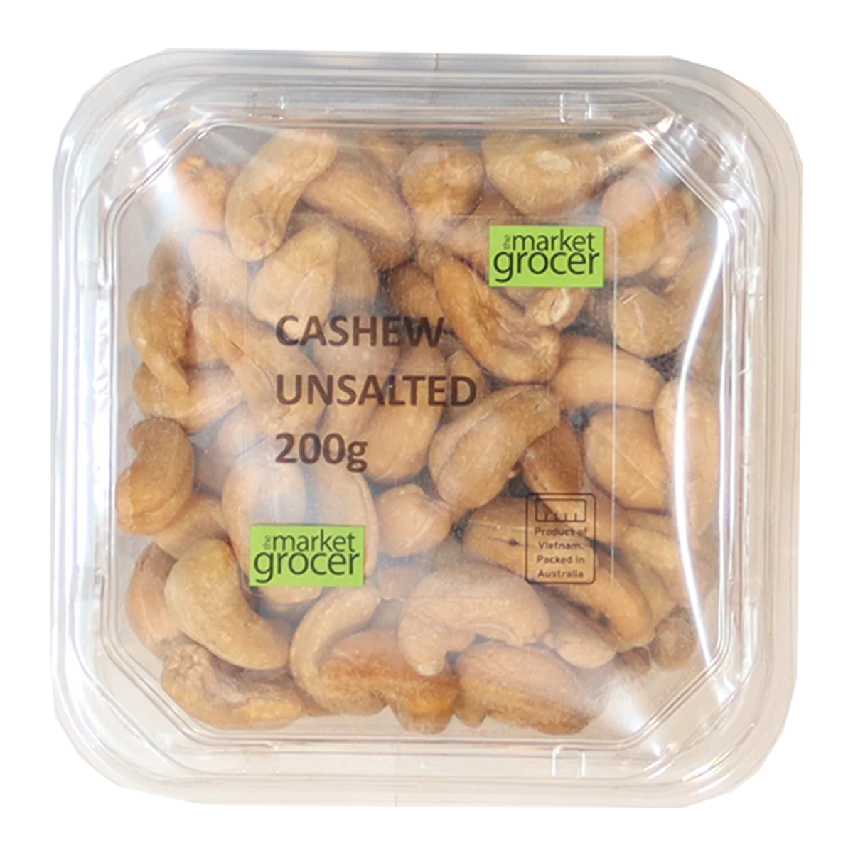 The Market Grocer Cashew Unsalted Tub 200g